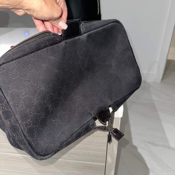 AUTHENTIC GUCCI TRAVEL FOLDABLE CHOCOLATE BROWN TOTE $1400 - Picture 7 of 7